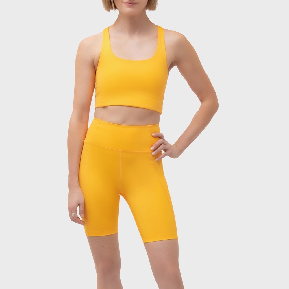 Marigold biker shorts